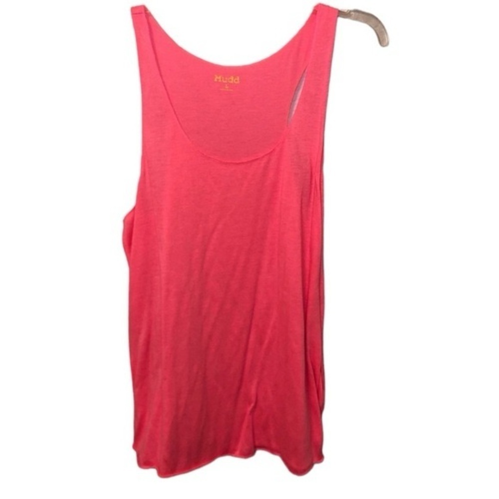 Mudd Racerback Bright Pink Tank Junior's Size Large